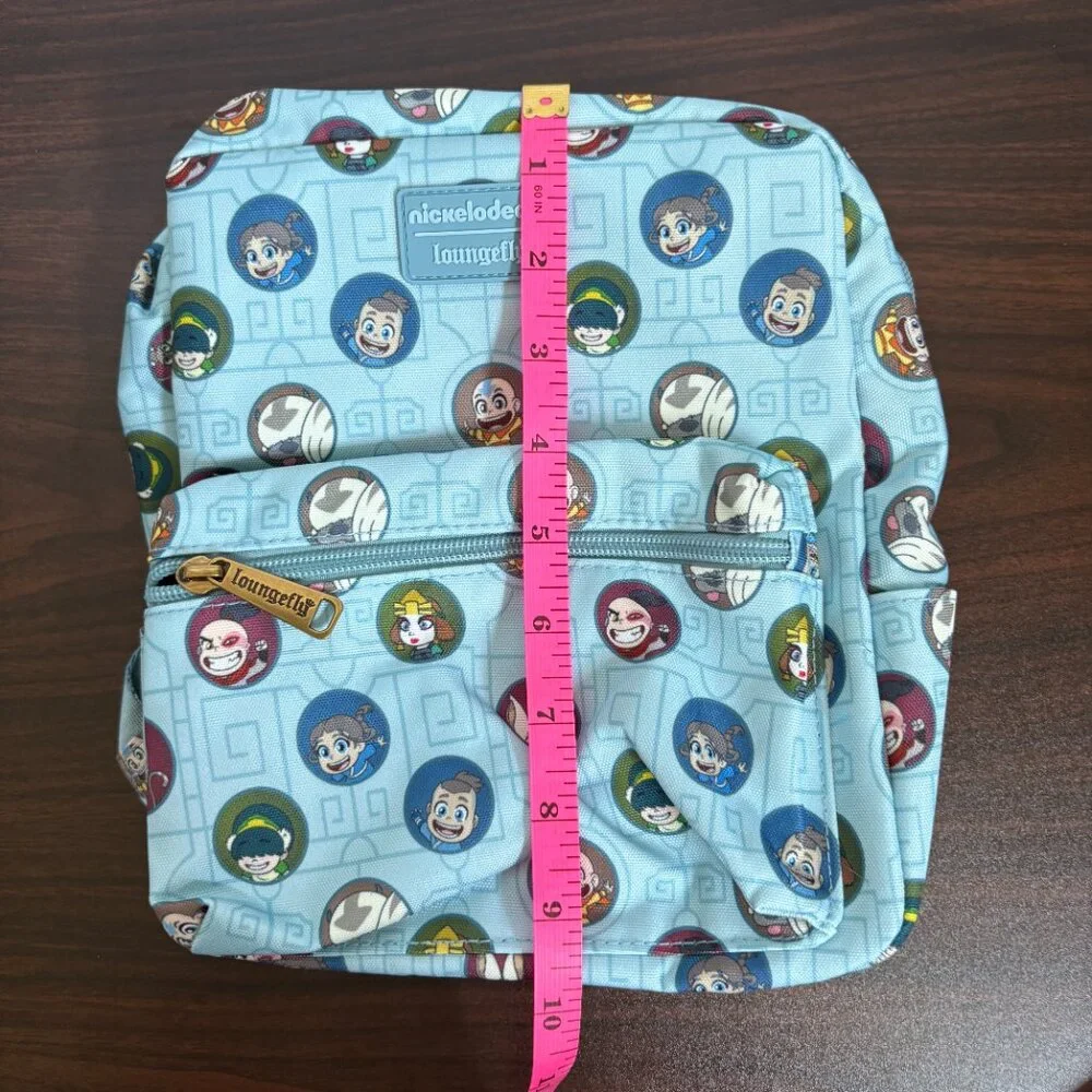 Loungefly Avatar The Last Airbender All-Over Print Nylon Square Mini Backpack